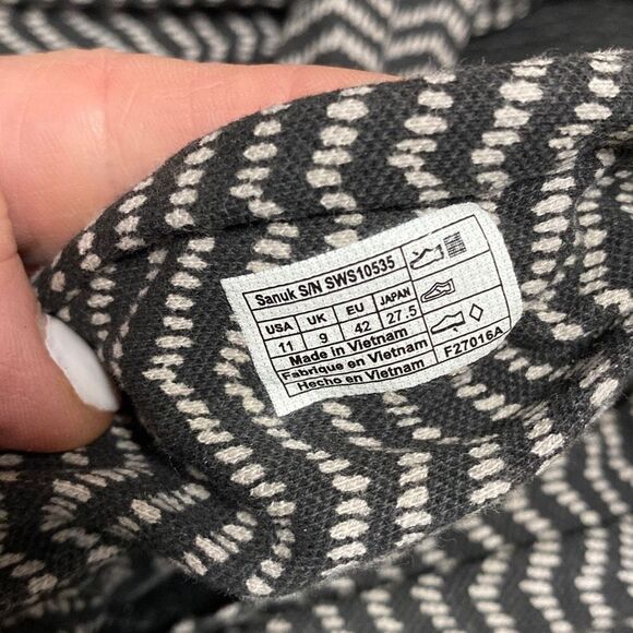 Sanuk Yoga Sling 2-Flip-Flop-Sandal Black Natural Congo Size 11 - Picture 8 of 8